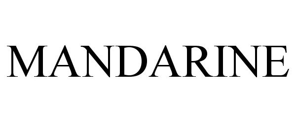 Trademark Logo MANDARINE