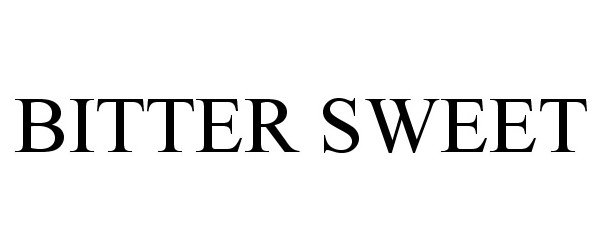 Trademark Logo BITTER SWEET