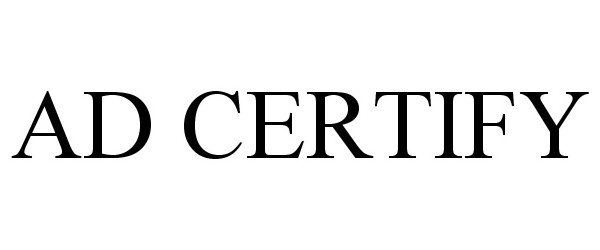  AD CERTIFY