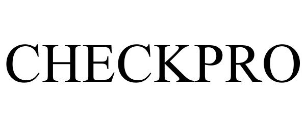 Trademark Logo CHECKPRO