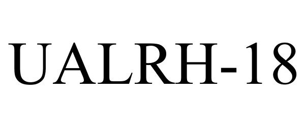 Trademark Logo UALRH-18