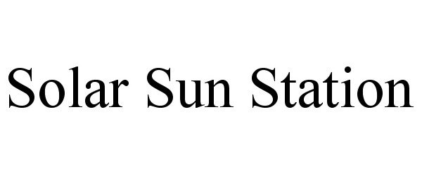  SOLAR SUN STATION