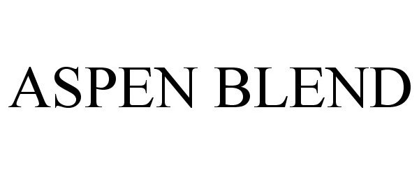 Trademark Logo ASPEN BLEND