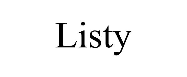 Trademark Logo LISTY