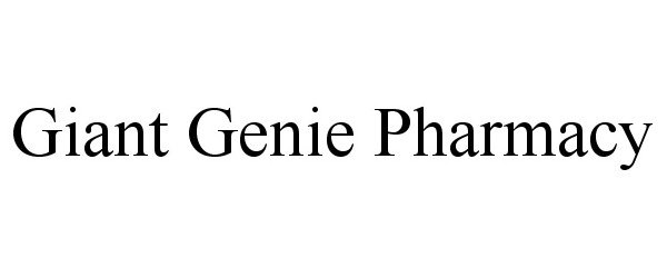 Trademark Logo GIANT GENIE PHARMACY