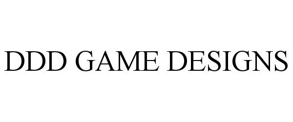  DDD GAME DESIGNS