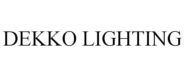  DEKKO LIGHTING