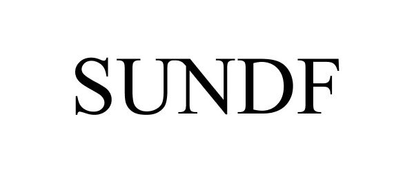 Trademark Logo SUNDF