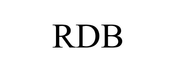 Trademark Logo RDB