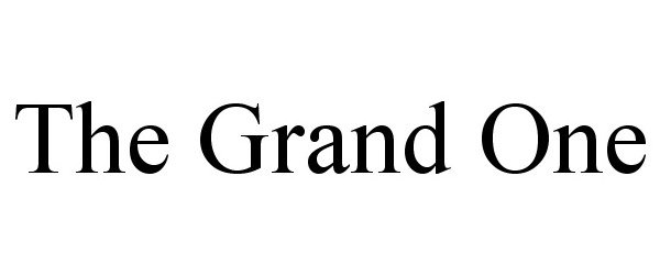  THE GRAND ONE
