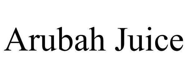  ARUBAH JUICE