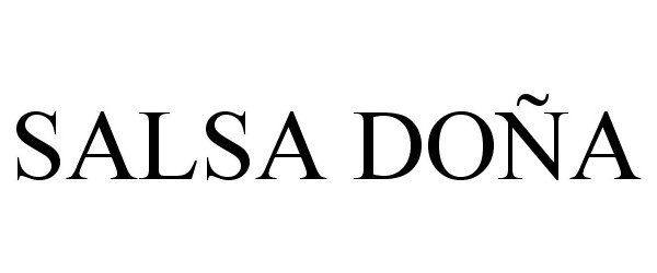 Trademark Logo SALSA DOÑA