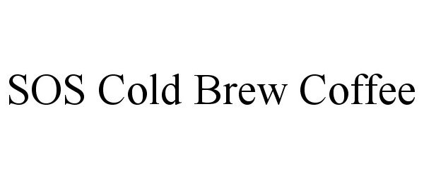  SOS COLD BREW COFFEE
