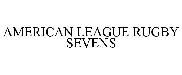  AMERICAN LEAGUE RUGBY SEVENS