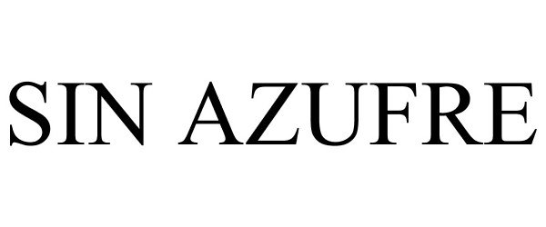 Trademark Logo SIN AZUFRE