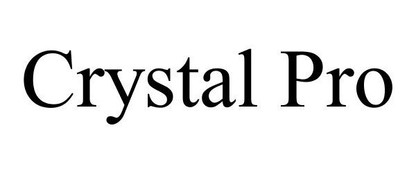 Trademark Logo CRYSTAL PRO