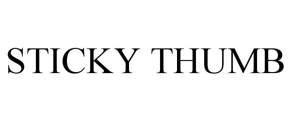 Trademark Logo STICKY THUMB