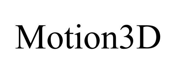 Trademark Logo MOTION3D