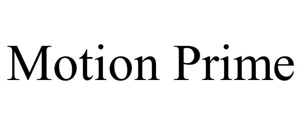 Trademark Logo MOTION PRIME