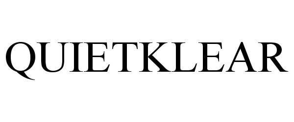 Trademark Logo QUIETKLEAR