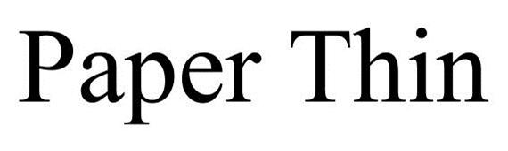 Trademark Logo PAPER THIN