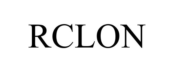 Trademark Logo RCLON