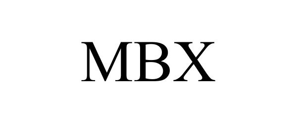 Trademark Logo MBX