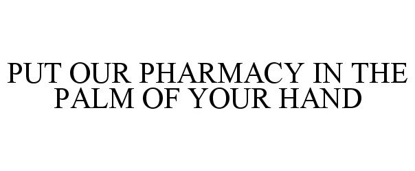  PUT OUR PHARMACY IN THE PALM OF YOUR HAND