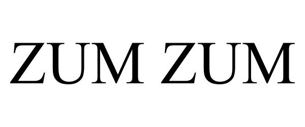 Trademark Logo ZUM ZUM