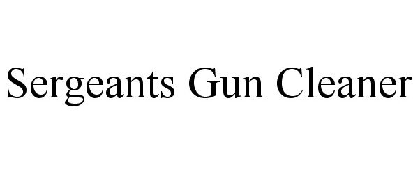  SERGEANTS GUN CLEANER