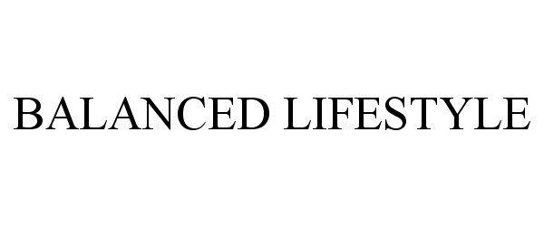 Trademark Logo BALANCED LIFESTYLE
