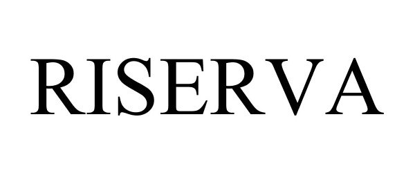 Trademark Logo RISERVA