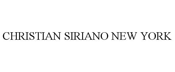  CHRISTIAN SIRIANO NEW YORK