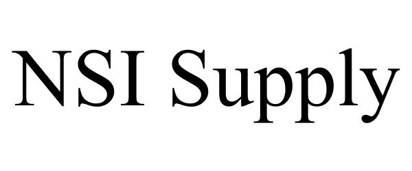 Trademark Logo NSI SUPPLY
