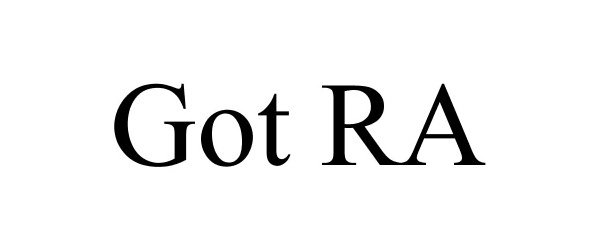 Trademark Logo GOT RA