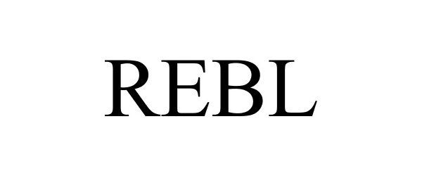 Trademark Logo REBL