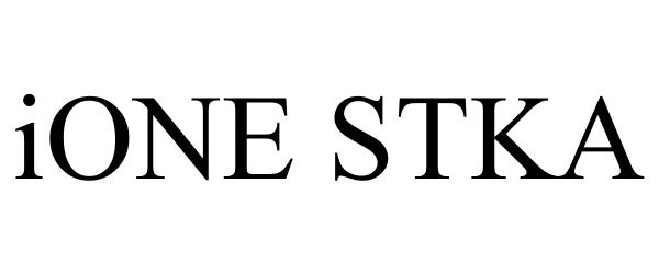 Trademark Logo IONE STKA