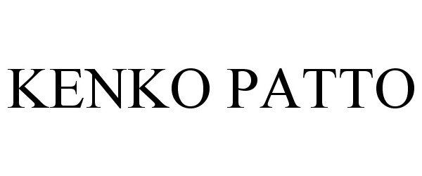 Trademark Logo KENKO PATTO