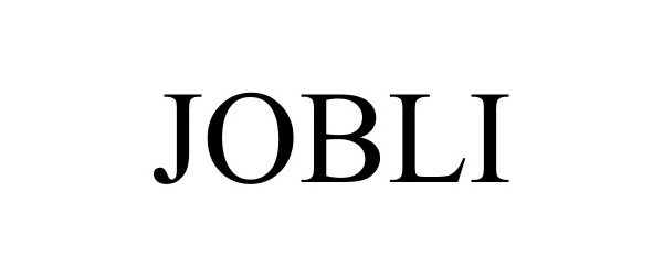 Trademark Logo JOBLI