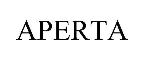 Trademark Logo APERTA