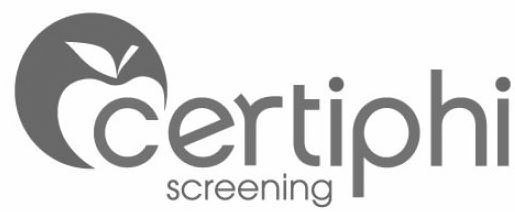 Trademark Logo CERTIPHI SCREENING