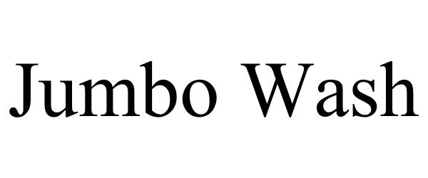 Trademark Logo JUMBO WASH