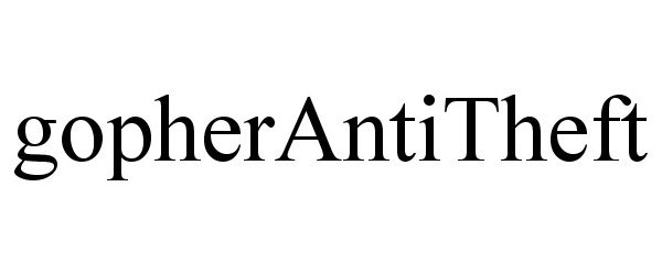 Trademark Logo GOPHERANTITHEFT