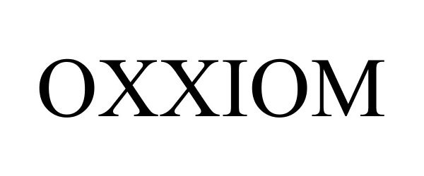 Trademark Logo OXXIOM