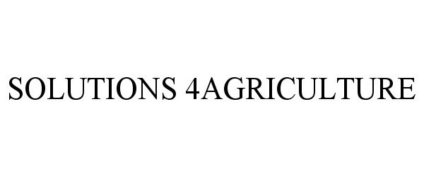  SOLUTIONS 4AGRICULTURE