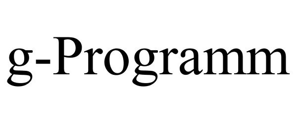 Trademark Logo G-PROGRAMM