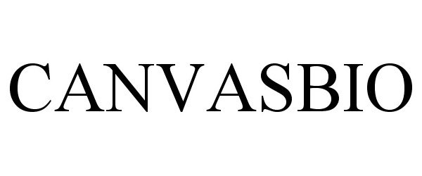 Trademark Logo CANVASBIO