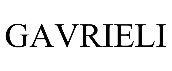 Trademark Logo GAVRIELI