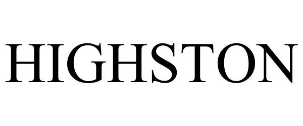 Trademark Logo HIGHSTON