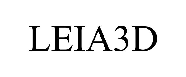 Trademark Logo LEIA3D